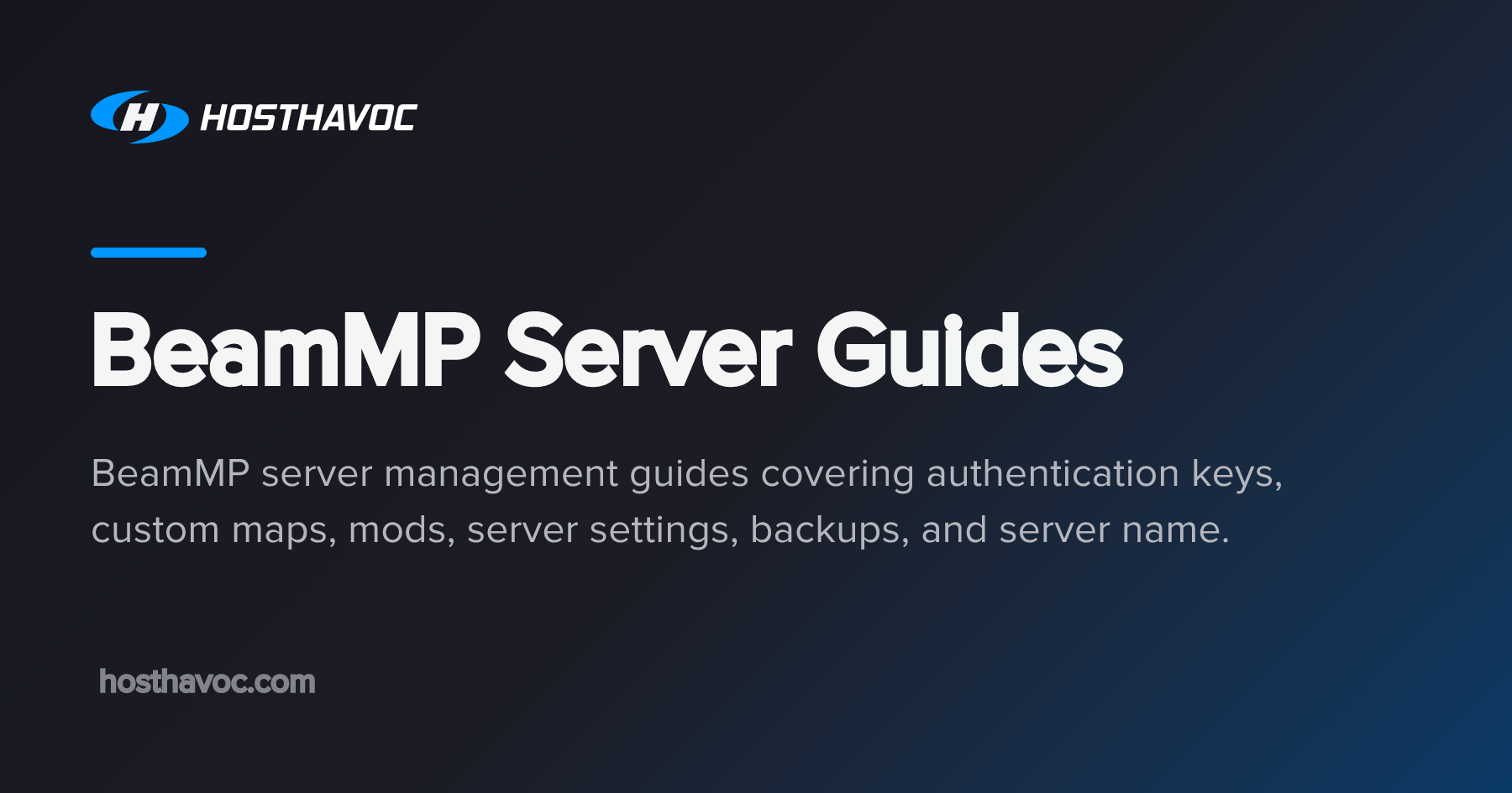 BeamMP Server Guides | Host Havoc