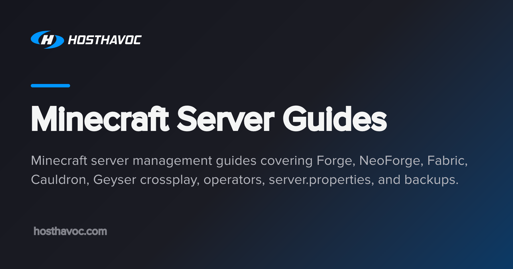 Minecraft Server Guides | Host Havoc